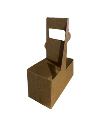 Porta Vasos Kraft 2 Cavidades (100unid)
