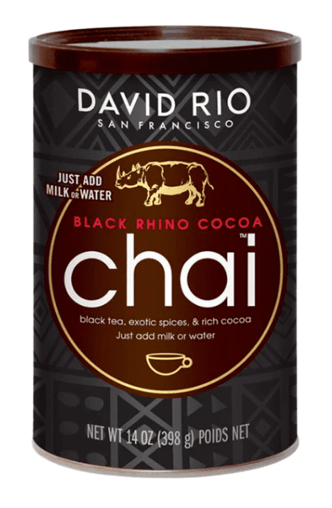 Chai Instantáneo Té Negro con Chocolate (Black Rhino) Tarro 398gr