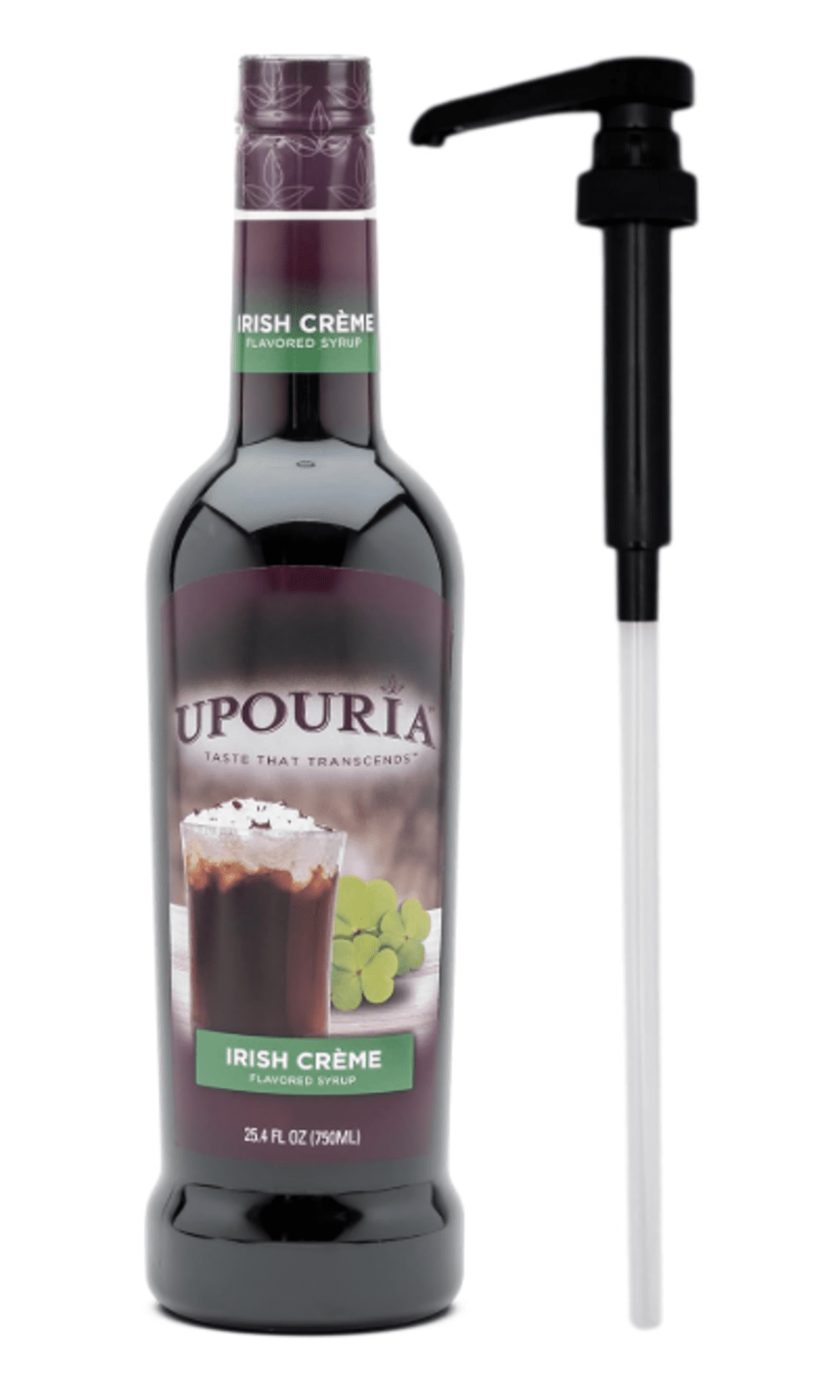 Syrup Upouria Irish Cream 750 Ml + Bomba Dispensadora 7 Ml