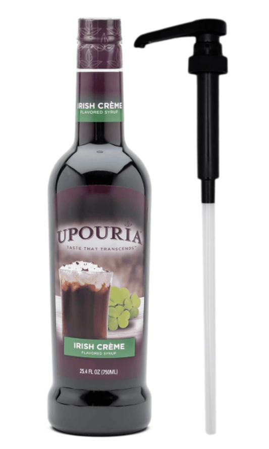 Syrup Upouria Irish Cream 750 Ml + Bomba Dispensadora 7 Ml